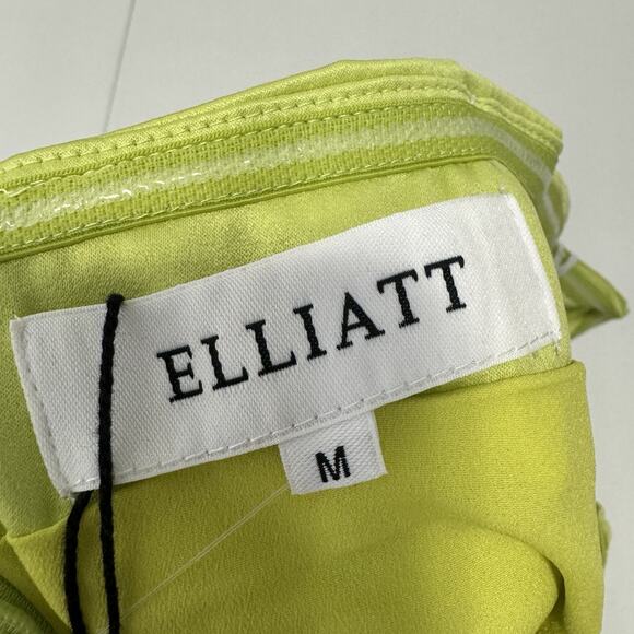 Elliatt Womens Dress M Lime Green Emani Strapless Corset Bust Satin Y2K Party - Picture 12 of 14